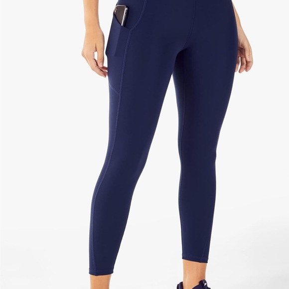 Fabletics Women's Oasis PureLuxe High-Waisted 7/8 Legging, Light - Picture 3 of 3